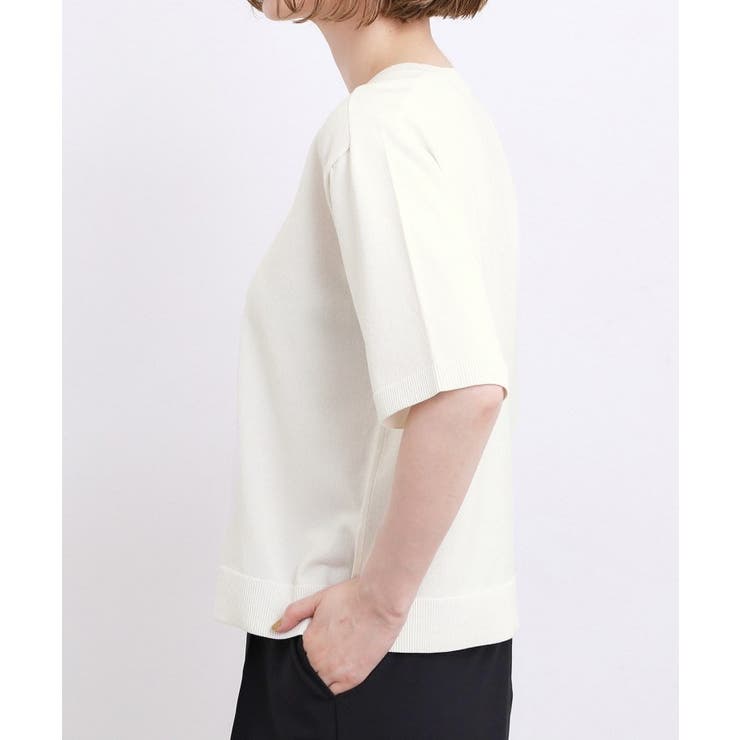 【ひんやり・UVカット・洗濯機◎】Tシャツ感覚で着られるコットン混ニット | grove | 詳細画像22 