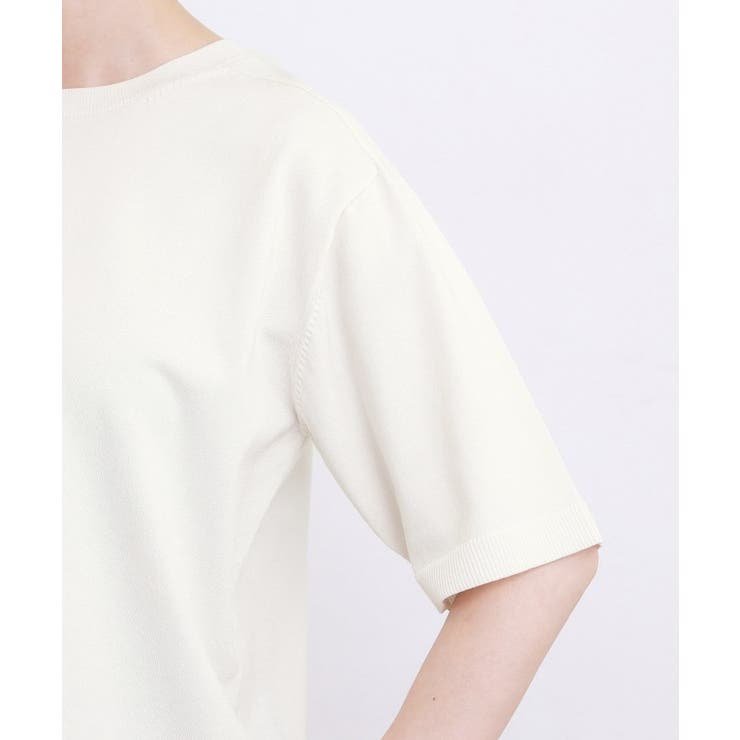 【ひんやり・UVカット・洗濯機◎】Tシャツ感覚で着られるコットン混ニット | grove | 詳細画像25 
