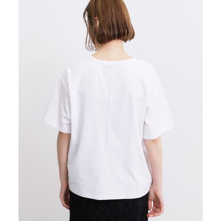 フラワーモチーフスパンコールTシャツ | grove | 詳細画像15 