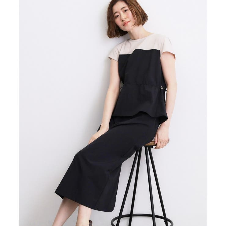 【低身長さんも選べる着丈 洗濯機◎】1枚で旬顔！Tシャツドッキングドロストワンピ… | grove | 詳細画像2 