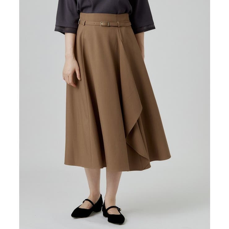 ラッフルフレアベルト付スカート | grove | 詳細画像5 