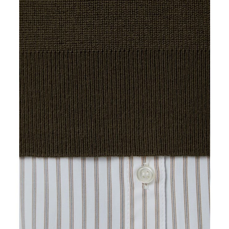 【2点セット/時短・着回し】着るだけでコーデが完成 ニットベスト×シャツ | grove | 詳細画像32 