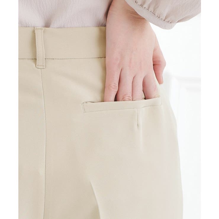 【マシンウォッシュ／防シワ/SS-3L】ストレッチワイドパンツ | grove | 詳細画像21 