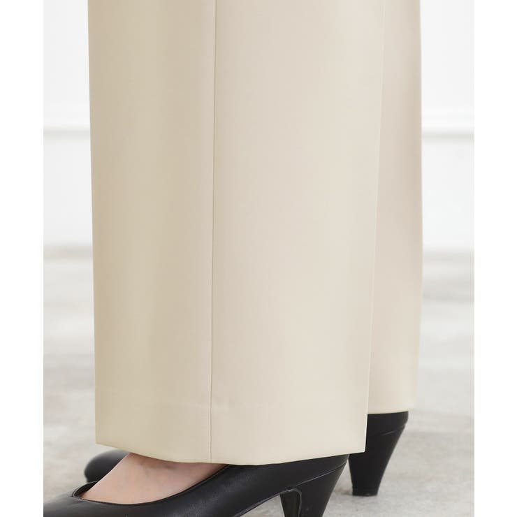 【マシンウォッシュ／防シワ/SS-3L】ストレッチワイドパンツ | grove | 詳細画像22 