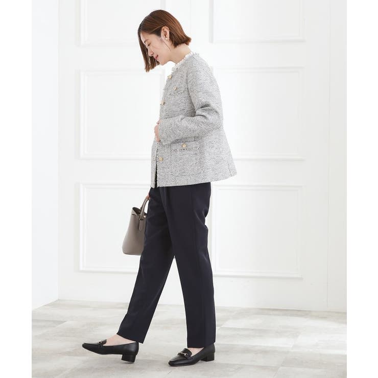 【マシンウォッシュ／防シワ/SS-3L】ストレッチテーパードパンツ | grove | 詳細画像12 