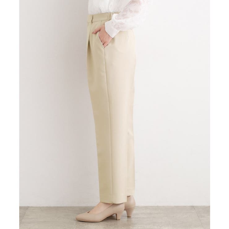 【マシンウォッシュ／防シワ/SS-3L】ストレッチテーパードパンツ | grove | 詳細画像15 