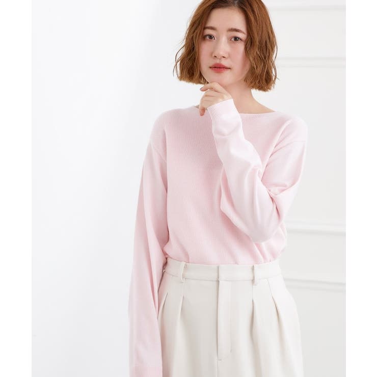 春新色！洗濯機で洗えるベーシックニット【毛玉軽減】 | grove | 詳細画像16 