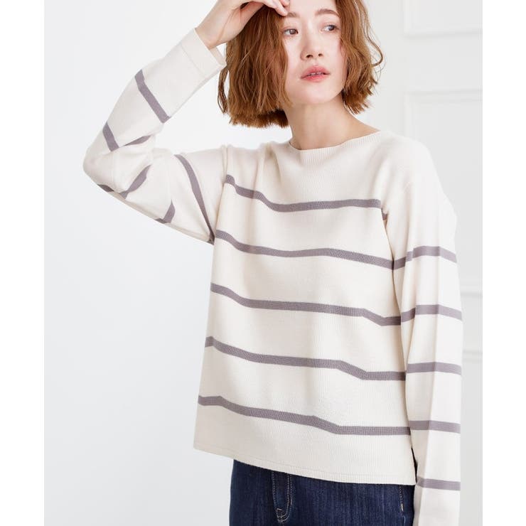 オフボーダー(303) | 春新色！洗濯機で洗えるベーシックニット【毛玉軽減】 | grove