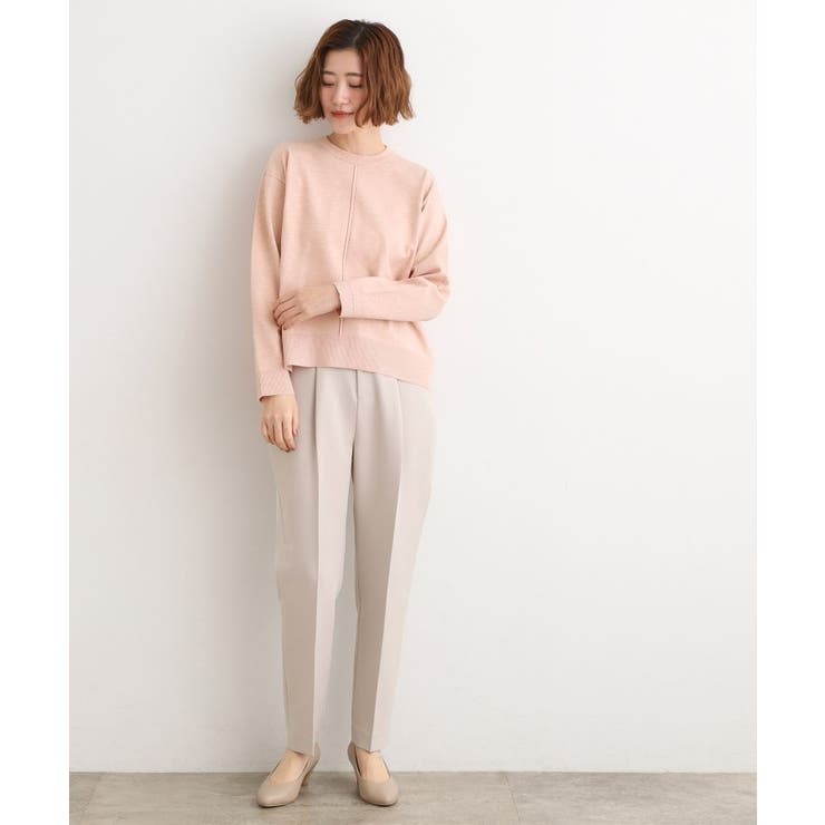 【SETUP可能】冬から春まで心地よく タック編みオーバーサイズニット | grove | 詳細画像7 