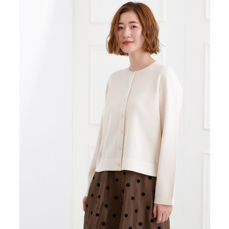 【洗える】毛玉軽減クルーネックカーディガン | grove | 詳細画像2 