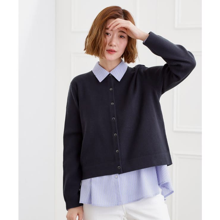 【洗える】毛玉軽減クルーネックカーディガン | grove | 詳細画像9 