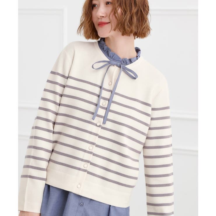 オフボーダー(303) | 【洗える】毛玉軽減クルーネックカーディガン | grove