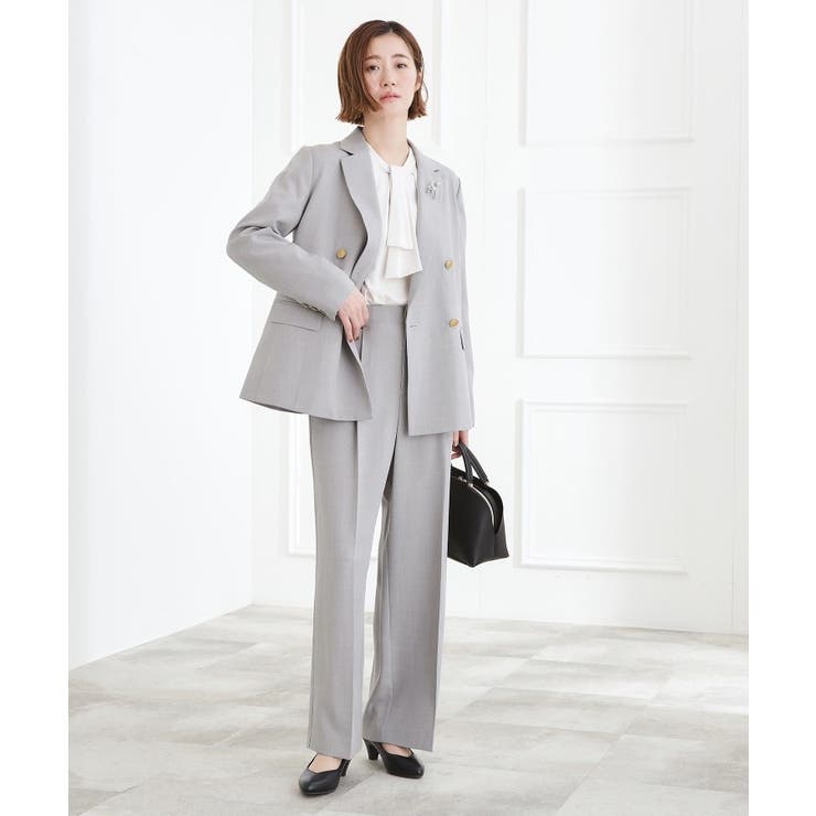 【マシンウォッシュ/防シワ】ダブルテーラードジャケット【着回しカセット】 | grove | 詳細画像6 