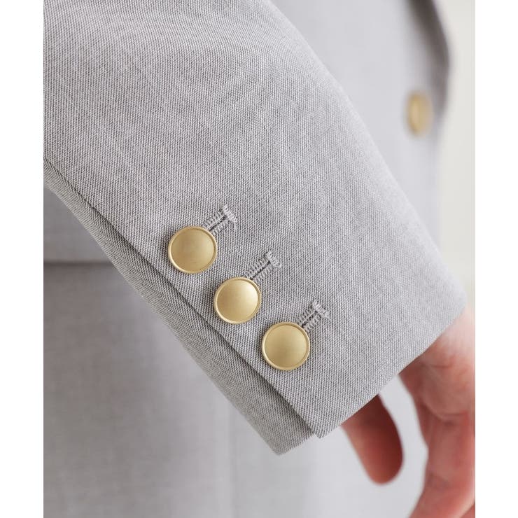 【マシンウォッシュ/防シワ】ダブルテーラードジャケット【着回しカセット】 | grove | 詳細画像17 