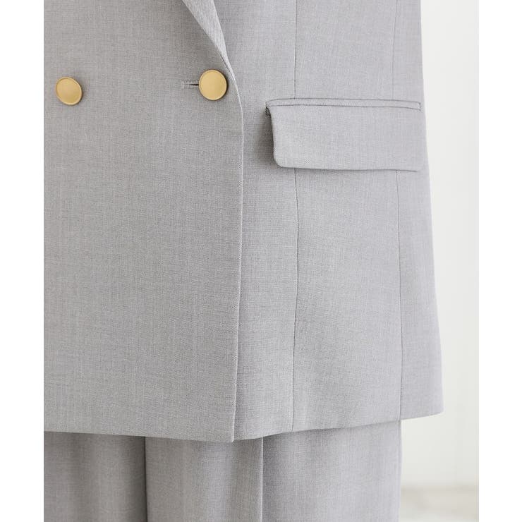 【マシンウォッシュ/防シワ】ダブルテーラードジャケット【着回しカセット】 | grove | 詳細画像19 