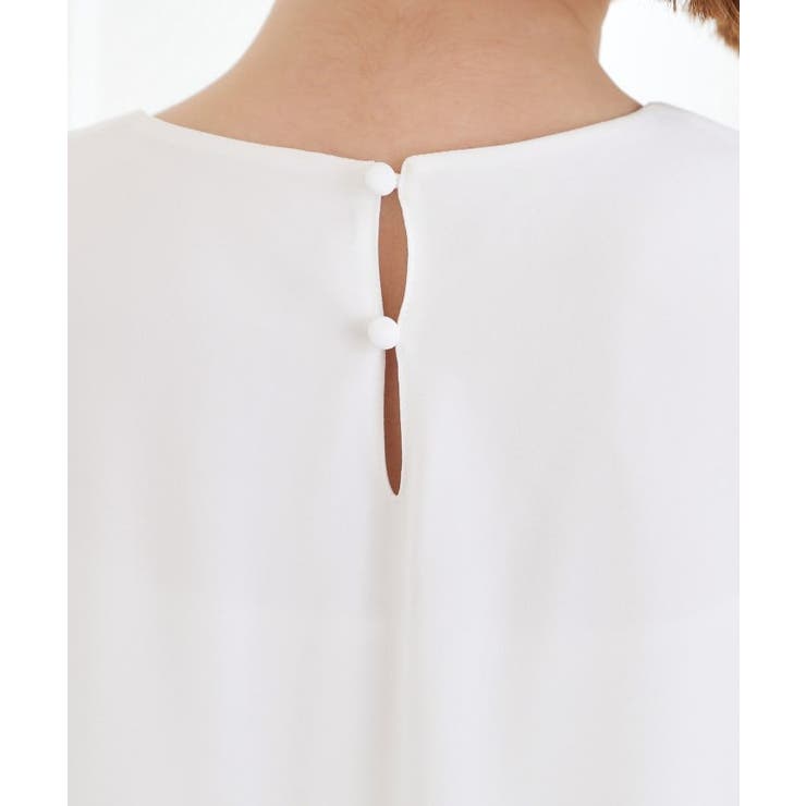 【手洗いOK】パーツ付き裾バルーンブラウス | grove | 詳細画像11 