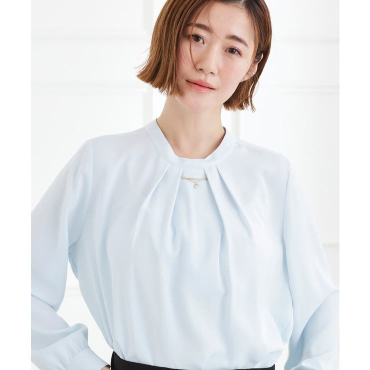 【マシンウォッシュ/防シワ/UVカット】ボウタイブラウス【マルチWAY】 | grove | 詳細画像11 