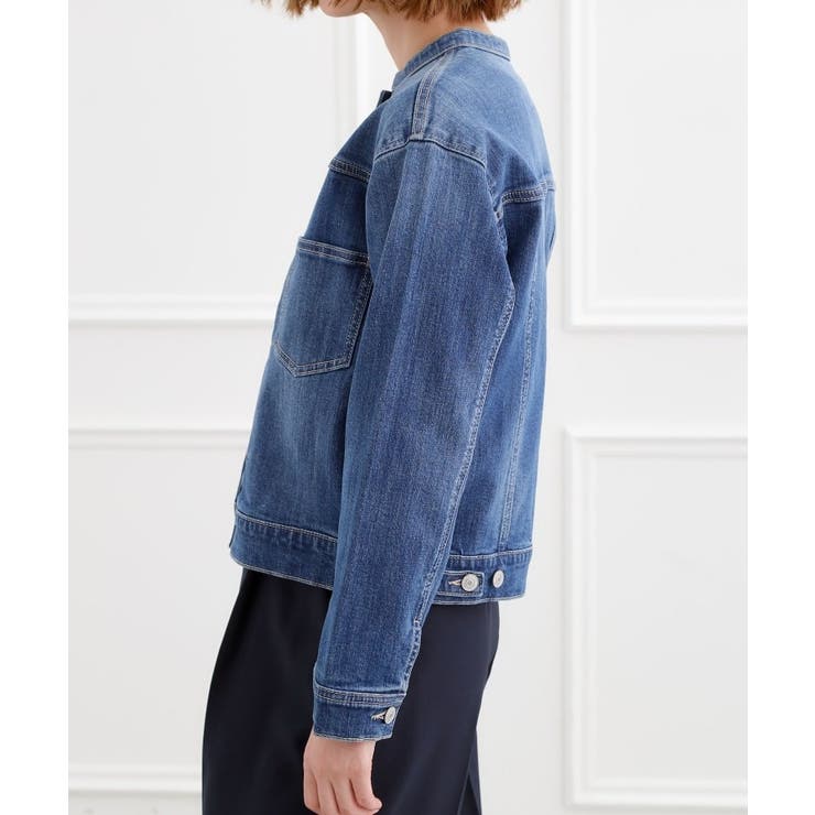 着心地軽やか、動きやすいストレッチデニムジャケット | grove | 詳細画像20 