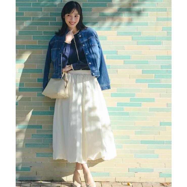 着心地軽やか、動きやすいストレッチデニムジャケット | grove | 詳細画像10 