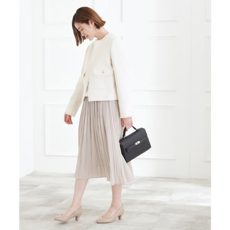 【ハレの日・通勤】着回しできる上品ツイードジャケット | grove | 詳細画像5 