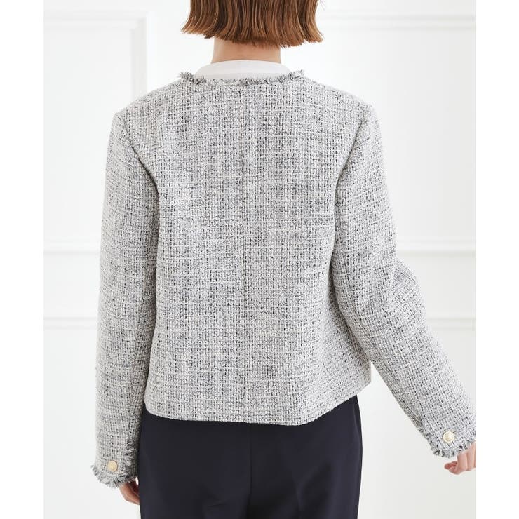 【ハレの日・通勤】着回しできる上品ツイードジャケット | grove | 詳細画像17 