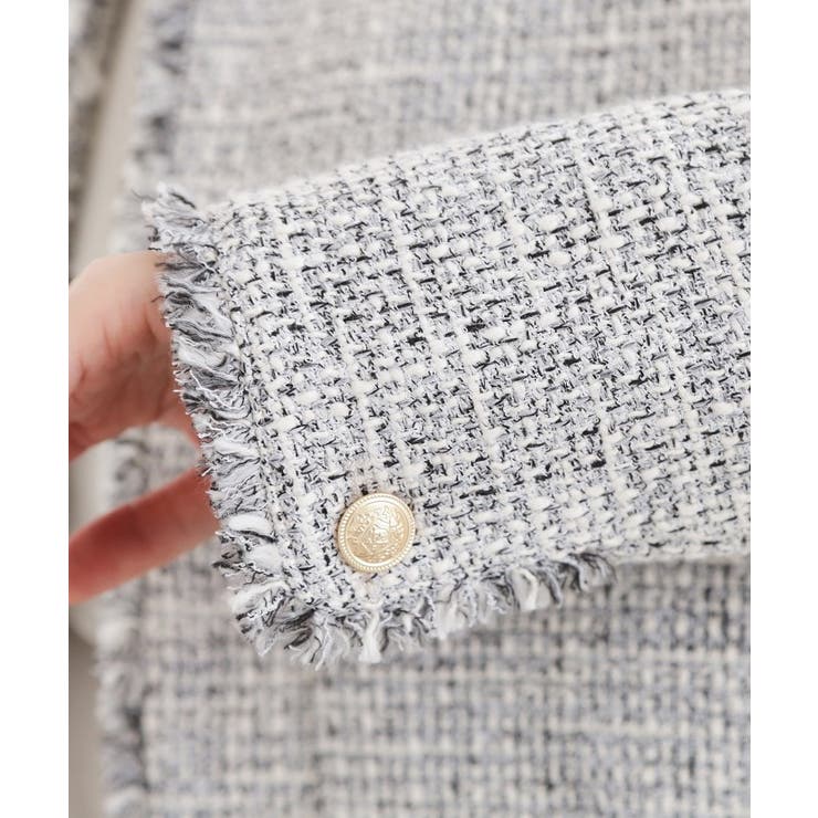 【ハレの日・通勤】着回しできる上品ツイードジャケット | grove | 詳細画像20 