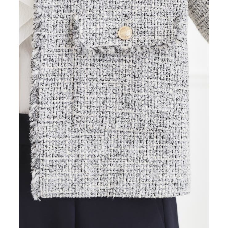 【ハレの日・通勤】着回しできる上品ツイードジャケット | grove | 詳細画像22 