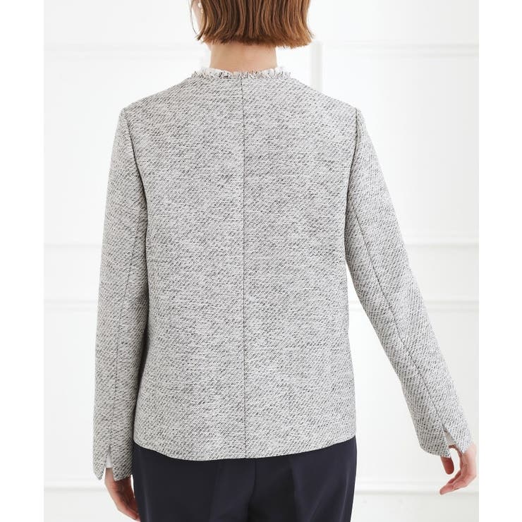 【ハレの日 通勤】きちんとからカジュアルまで着回せる、ミドル丈ツイードジャケット | grove | 詳細画像19 