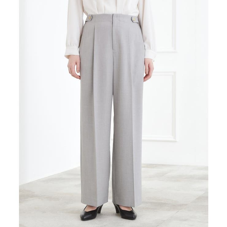 【マシンウォッシュ/防シワ/S-3L】着回しできるカセット服ワイドパンツ | grove | 詳細画像9 