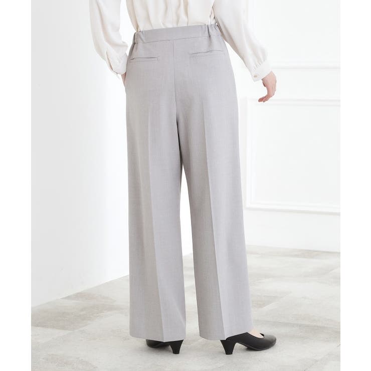 【マシンウォッシュ/防シワ/S-3L】着回しできるカセット服ワイドパンツ | grove | 詳細画像11 