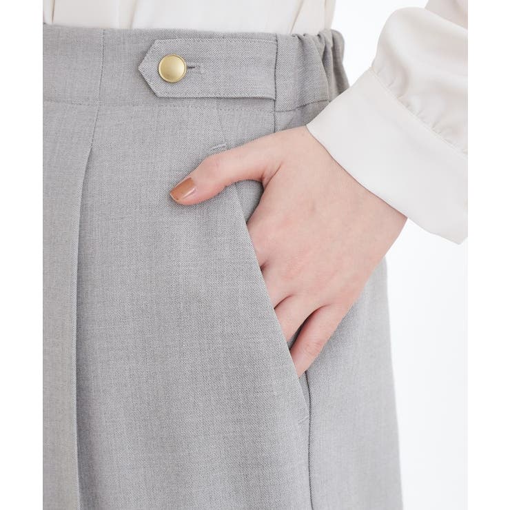 【マシンウォッシュ/防シワ/S-3L】着回しできるカセット服ワイドパンツ | grove | 詳細画像13 