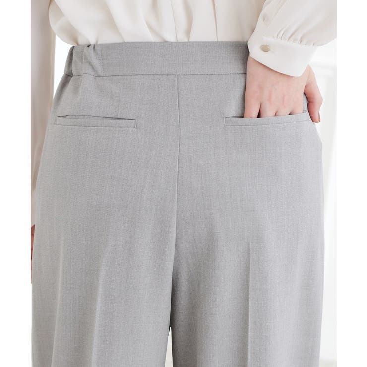 【マシンウォッシュ/防シワ/S-3L】着回しできるカセット服ワイドパンツ | grove | 詳細画像15 