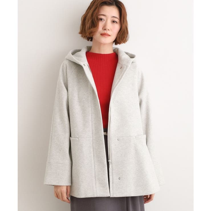 ライトグレー(012) | フーデットミドルコート | grove