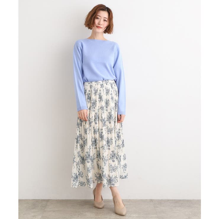 【選べる着丈/ウエストゴム】ヴィンテージサテンプリーツスカート【手洗いOK】 | grove | 詳細画像10 