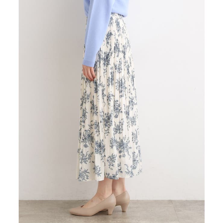 【選べる着丈/ウエストゴム】ヴィンテージサテンプリーツスカート【手洗いOK】 | grove | 詳細画像14 