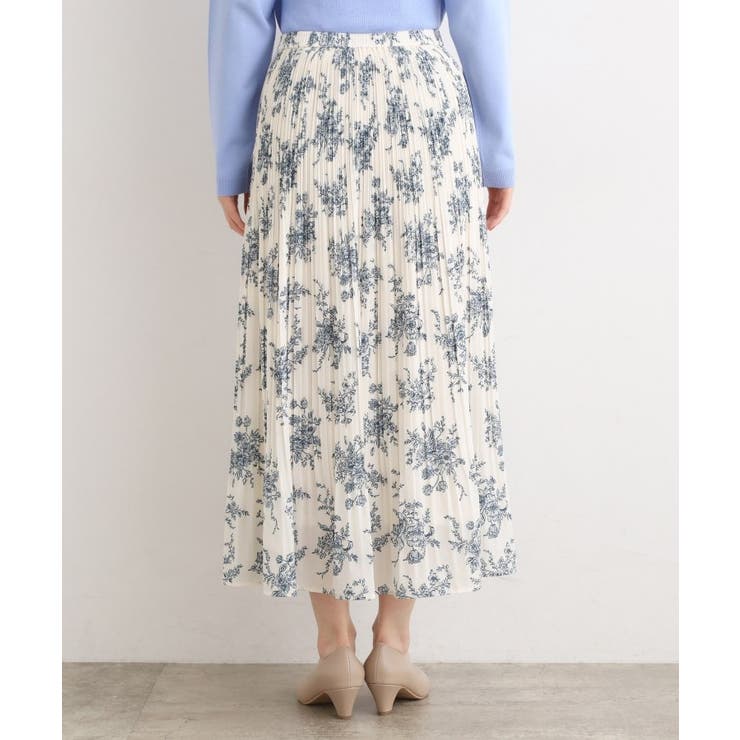 【選べる着丈/ウエストゴム】ヴィンテージサテンプリーツスカート【手洗いOK】 | grove | 詳細画像15 