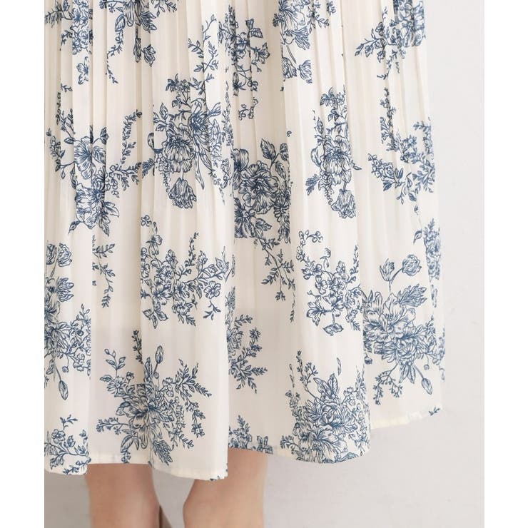 【選べる着丈/ウエストゴム】ヴィンテージサテンプリーツスカート【手洗いOK】 | grove | 詳細画像18 