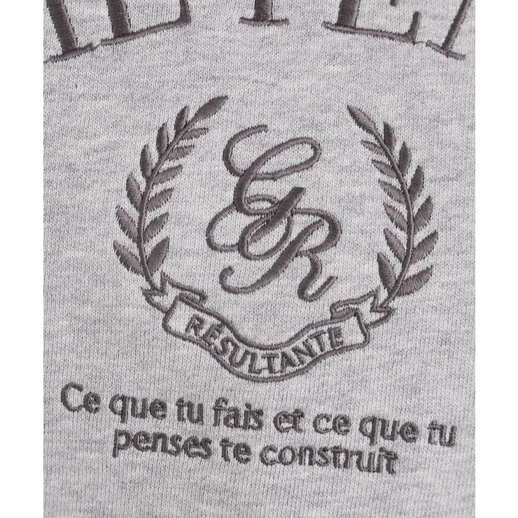 刺繍ロゴ裏毛スウェットプルオーバー | grove | 詳細画像9 