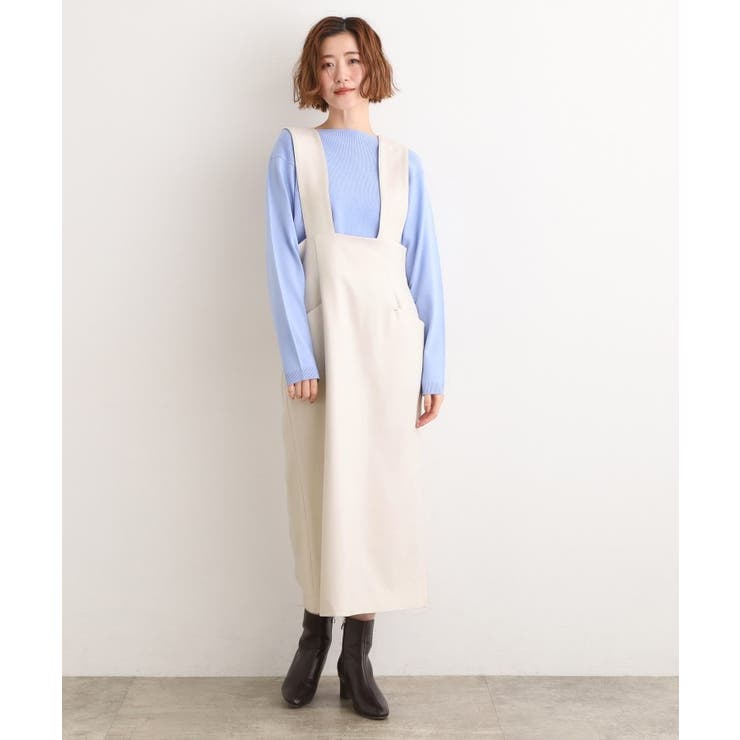 【ウエストゴム】美シルエットなハイウエストサス付きスカート | grove | 詳細画像2 