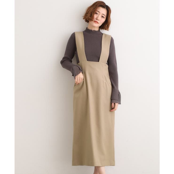 【ウエストゴム】美シルエットなハイウエストサス付きスカート | grove | 詳細画像9 