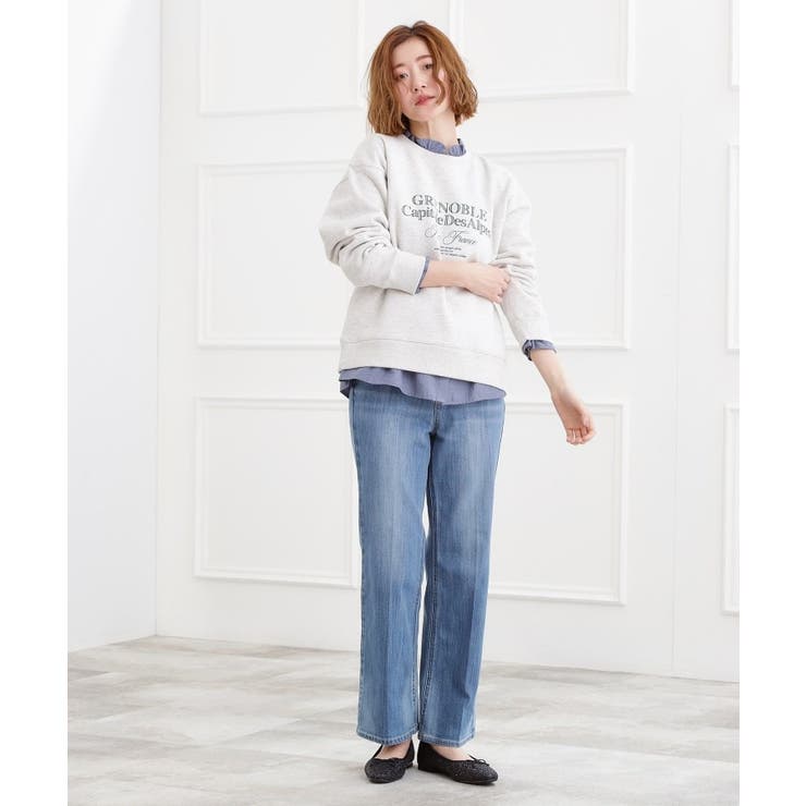 プレッピーロゴ裏起毛スウェット | grove | 詳細画像3 