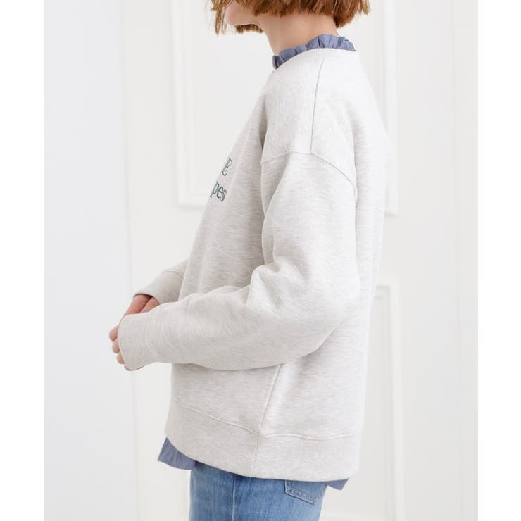 プレッピーロゴ裏起毛スウェット | grove | 詳細画像14 