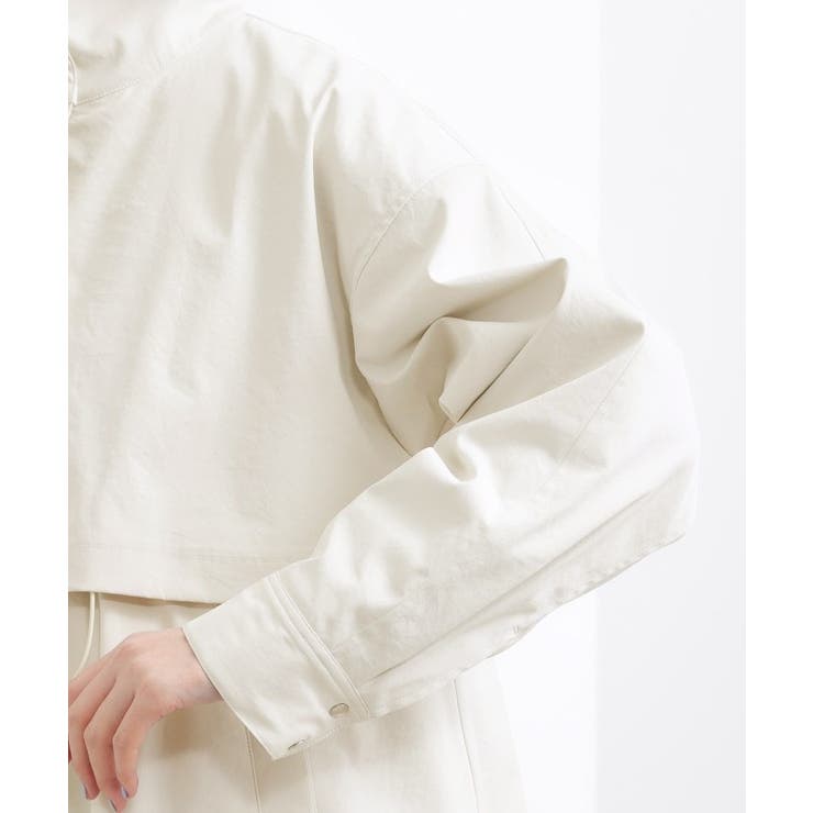 【撥水 シルエット2WAY】羽織るだけでサマになる、スタンドネックテントラインコ… | grove | 詳細画像20 