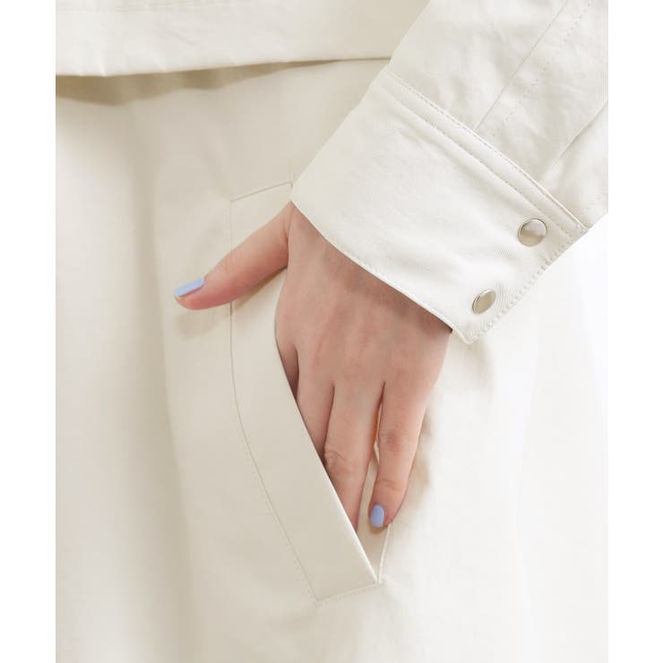 【撥水 シルエット2WAY】羽織るだけでサマになる、スタンドネックテントラインコ… | grove | 詳細画像21 