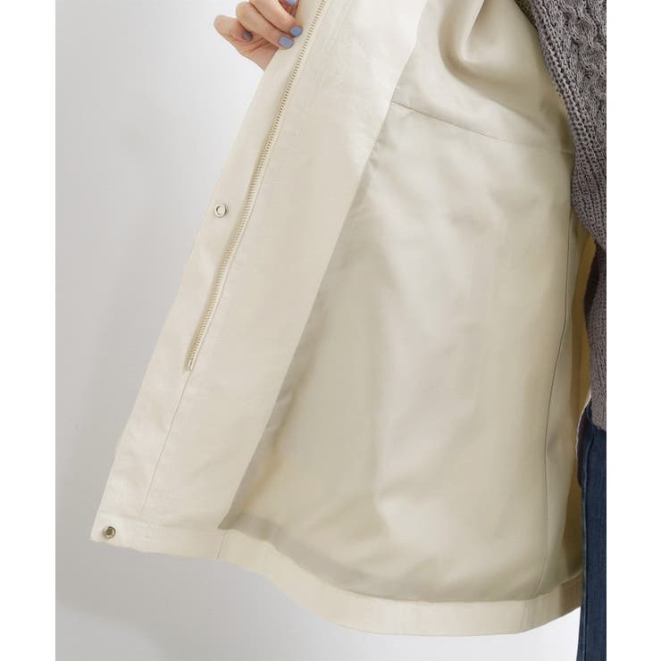 【撥水 シルエット2WAY】羽織るだけでサマになる、スタンドネックテントラインコ… | grove | 詳細画像23 