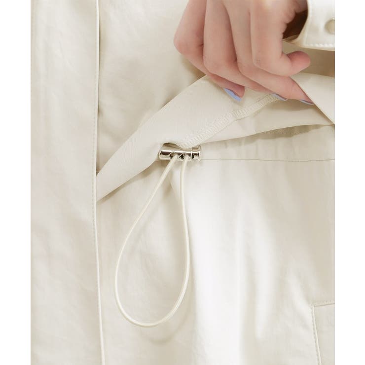 【撥水 シルエット2WAY】羽織るだけでサマになる、スタンドネックテントラインコ… | grove | 詳細画像24 