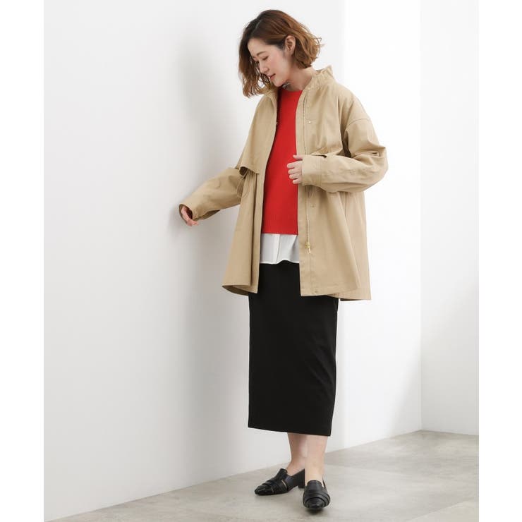 【撥水 シルエット2WAY】羽織るだけでサマになる、スタンドネックテントラインコ… | grove | 詳細画像14 