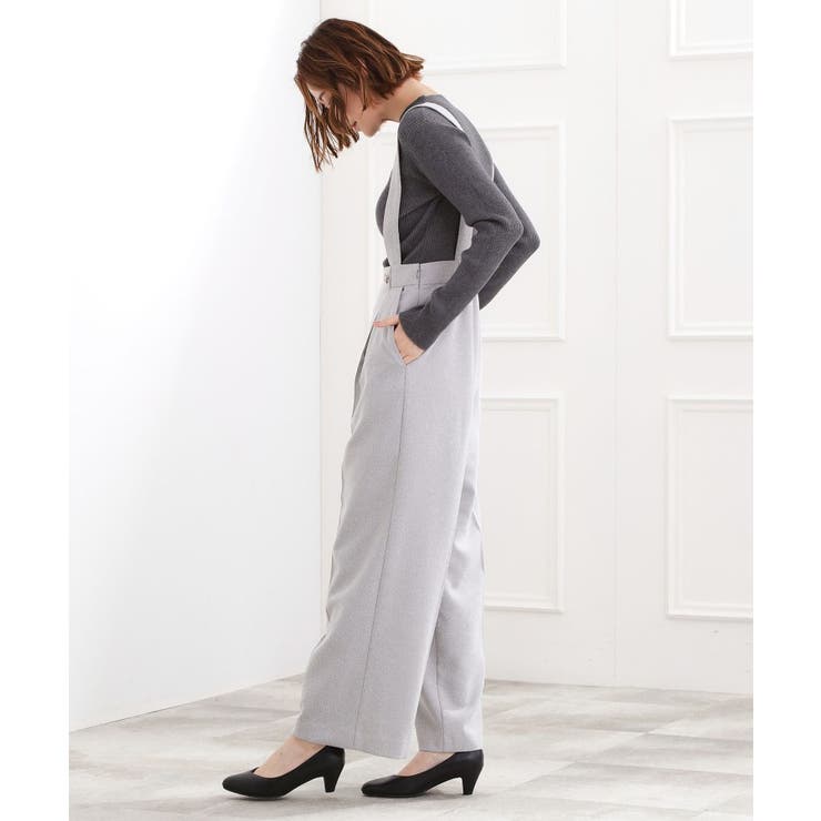 ショルダーストラップツイードパンツ | grove | 詳細画像2 