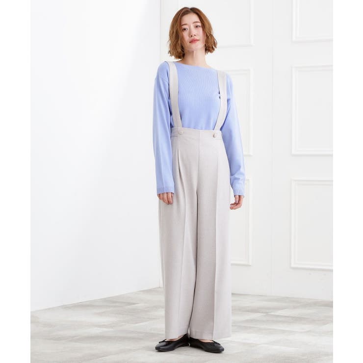 ショルダーストラップツイードパンツ | grove | 詳細画像16 