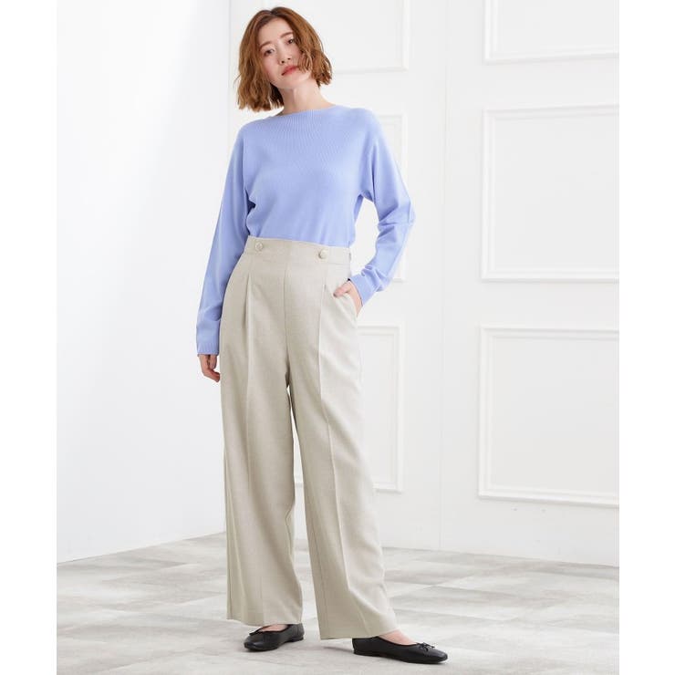 ショルダーストラップツイードパンツ | grove | 詳細画像21 